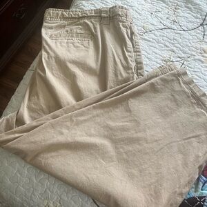 White Stag Tan Chinos Classic Flat-Front Design